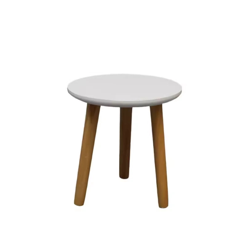 Petit Tabouret en Bois Blanc
