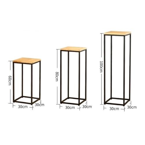 Porte Plante Bois Metal
