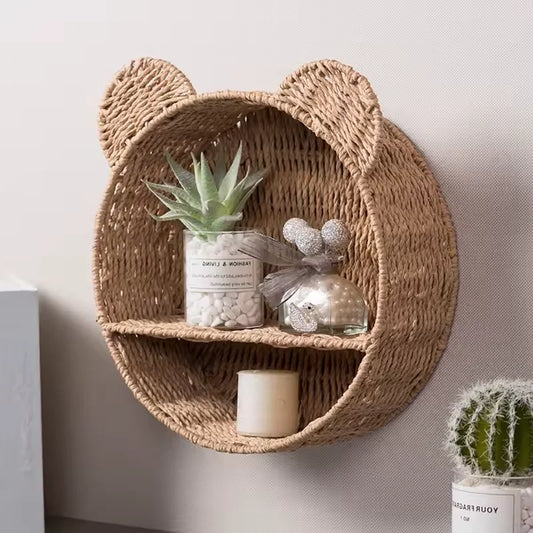 Etagere Murale en Rotin - Univers Plante