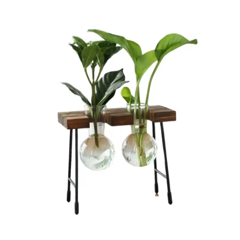 Support Plante Intérieur Bois