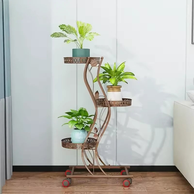 Support a Roulettes Pot de Fleurs - Univers Plante