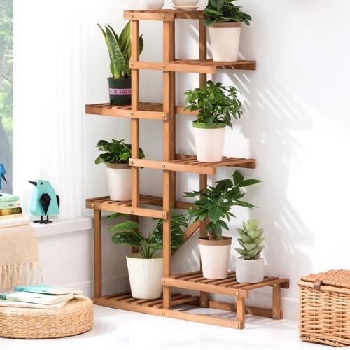 Etagere Bois pour Pots de Fleurs - Univers Plante