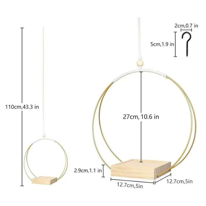 Suspension Plante Bois