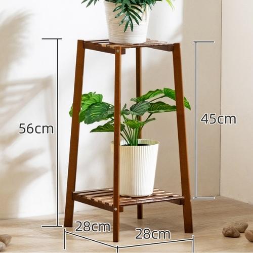 Porte Plante en Bois sur Pied (Bambou)