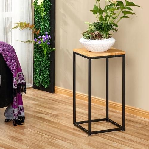 Porte Plante Bois Metal - Univers Plante
