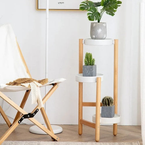 Porte Plante Original en Bois - Univers Plante