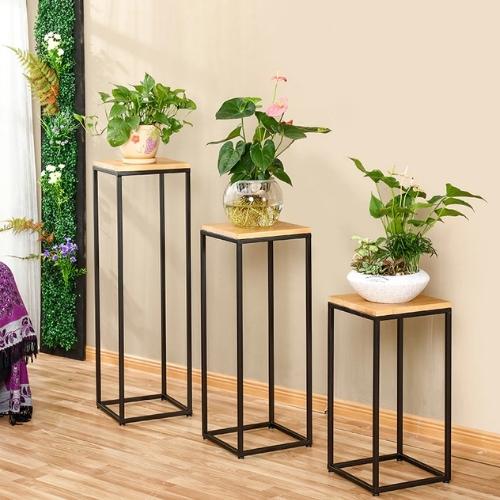 Porte Plante Bois Metal