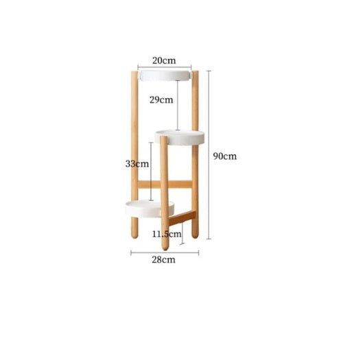 Porte Plante Original en Bois