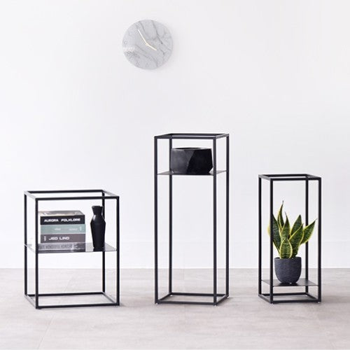 Porte Pot Metal Noir - Univers Plante