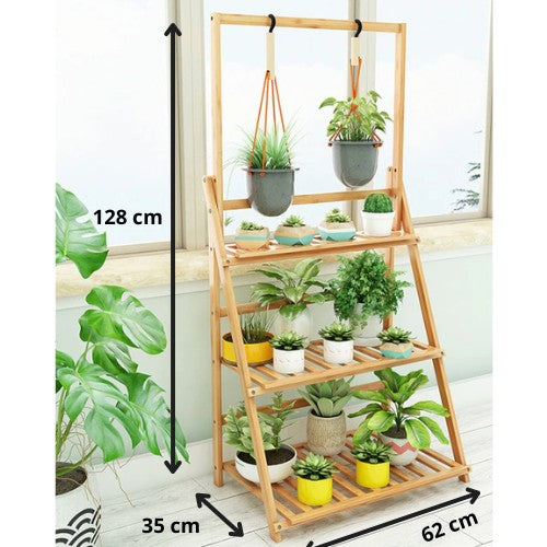 Support Plante Balcon (Bambou)