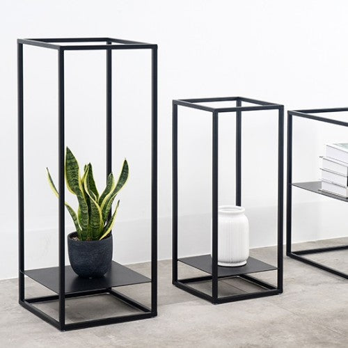 Porte Pot Metal Noir